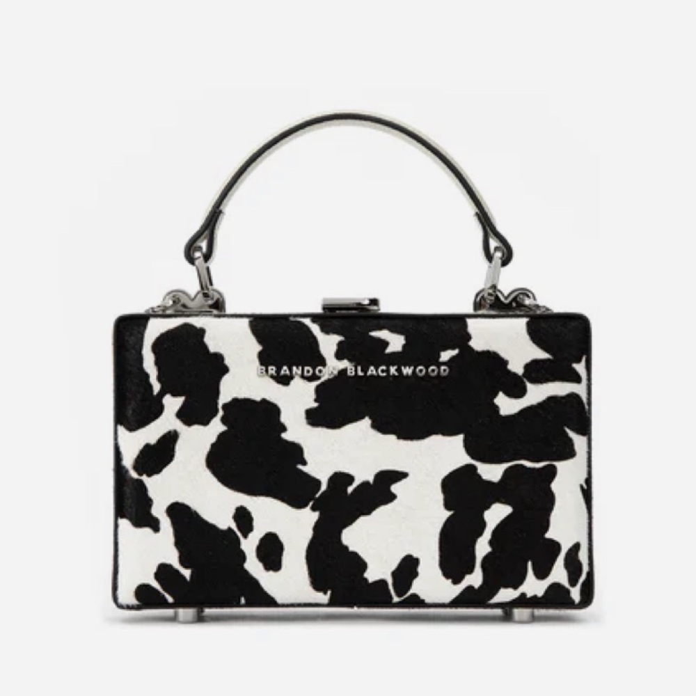 Brandon Blackwood Cow Print Mini Bag